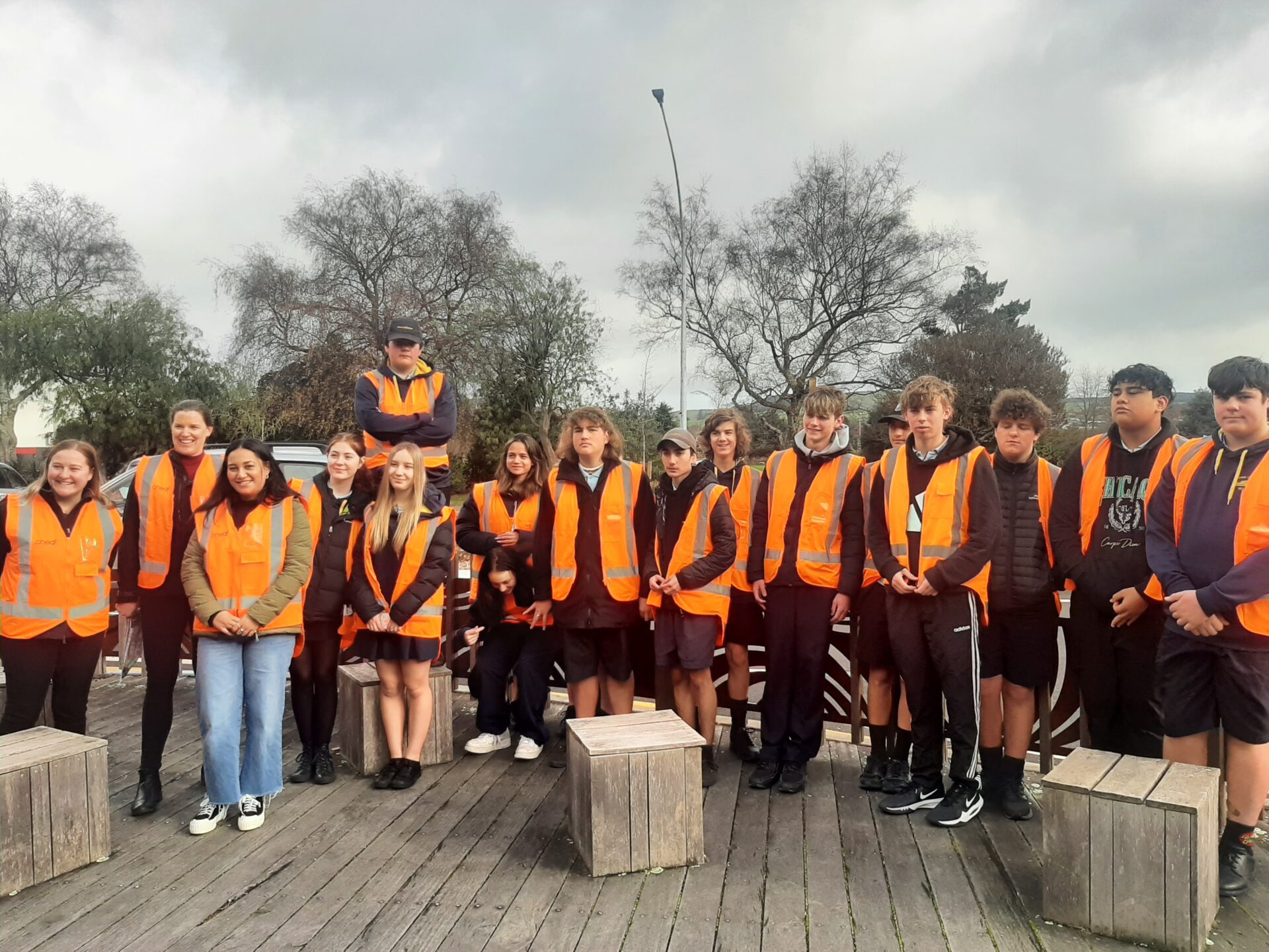Pathways students on trip in Taupō
